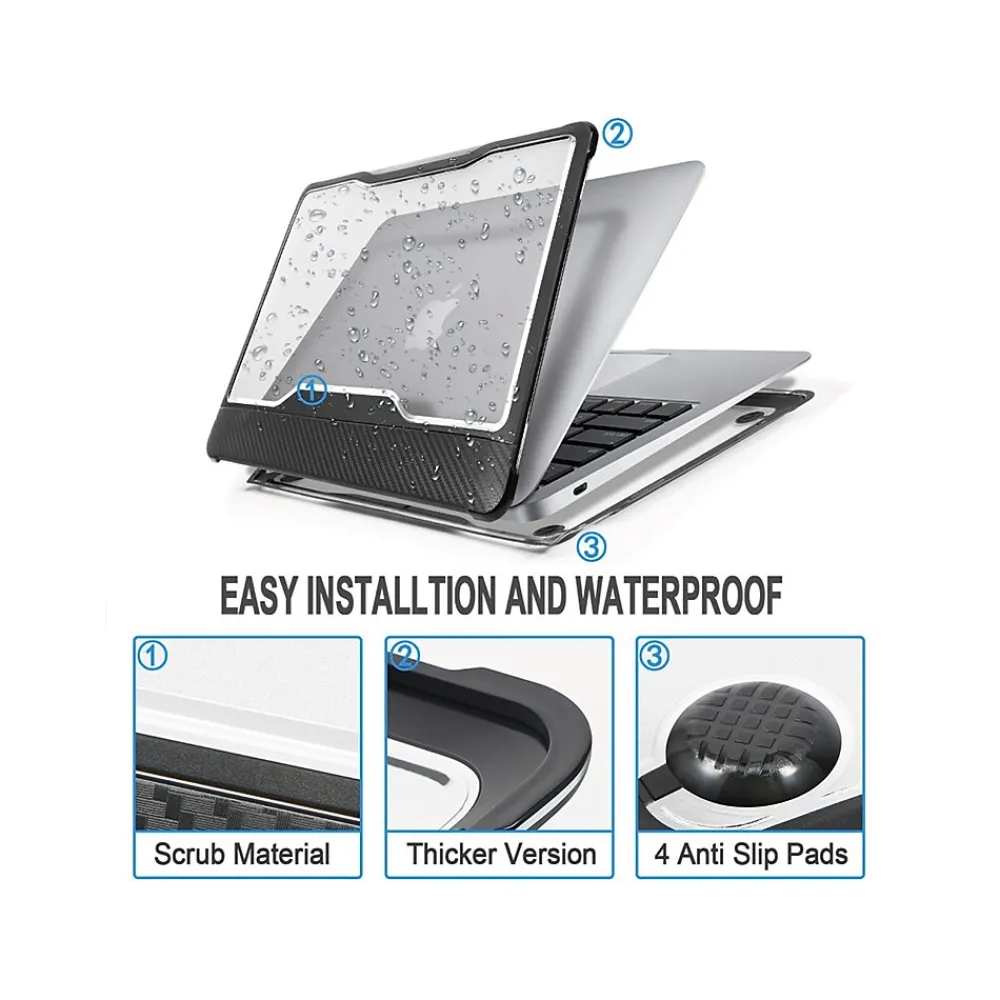 Ultra Light Laptop Case, Black, Plastic (TP-HCL-MP13M1)<TechProtectus Sale