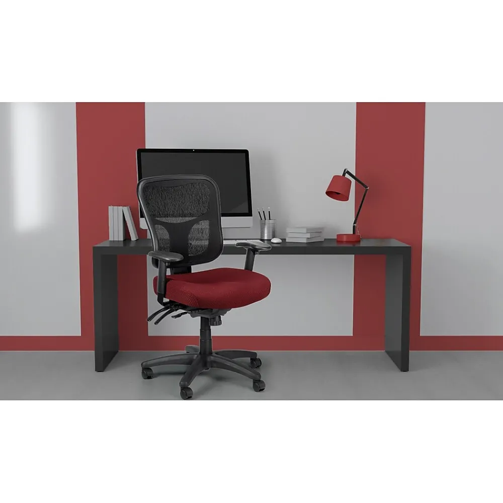 Office Chairs*Tempur-Pedic TP8000 Mesh Task Chair, Burgundy (TP8000-BURG)