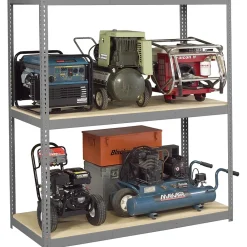Shelving*Tennsco Z-Line Long Span Shelving Unit, Supports 6,000 lb., Medium Grey, 84"H x 60"W x 24"D (TNN-ZL7-6024-3D)