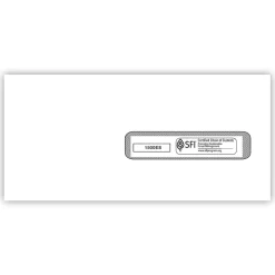 New TFP ComplyRight Self Seal Security Tinted #10 Business Envelopes, 4 1/2" x 9 1/2", White, 500/Box (1500ES)