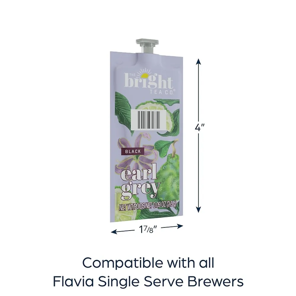 Bright Tea THE CO. Earl Grey Tea FLAVIA Freshpacks, 100/Carton (B506)