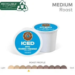 The Original Donut Shop Iced Duos Cookies + Caramel Iced Coffee Keurig® K-Cup® Pods, Medium Roast, 24/Box (5000373021)