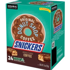 The Original Donut Shop Snickers Coffee, Light Roast, 0.33 oz. Keurig® K-Cup® Pods, 24/Box (5000367239)