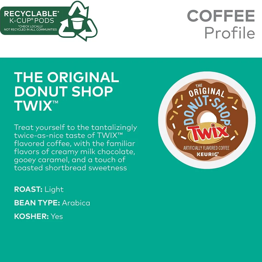 The Original Donut Shop Twix Coffee Keurig® K-Cup® Pods, Medium Roast, 24/Box (5000368824)