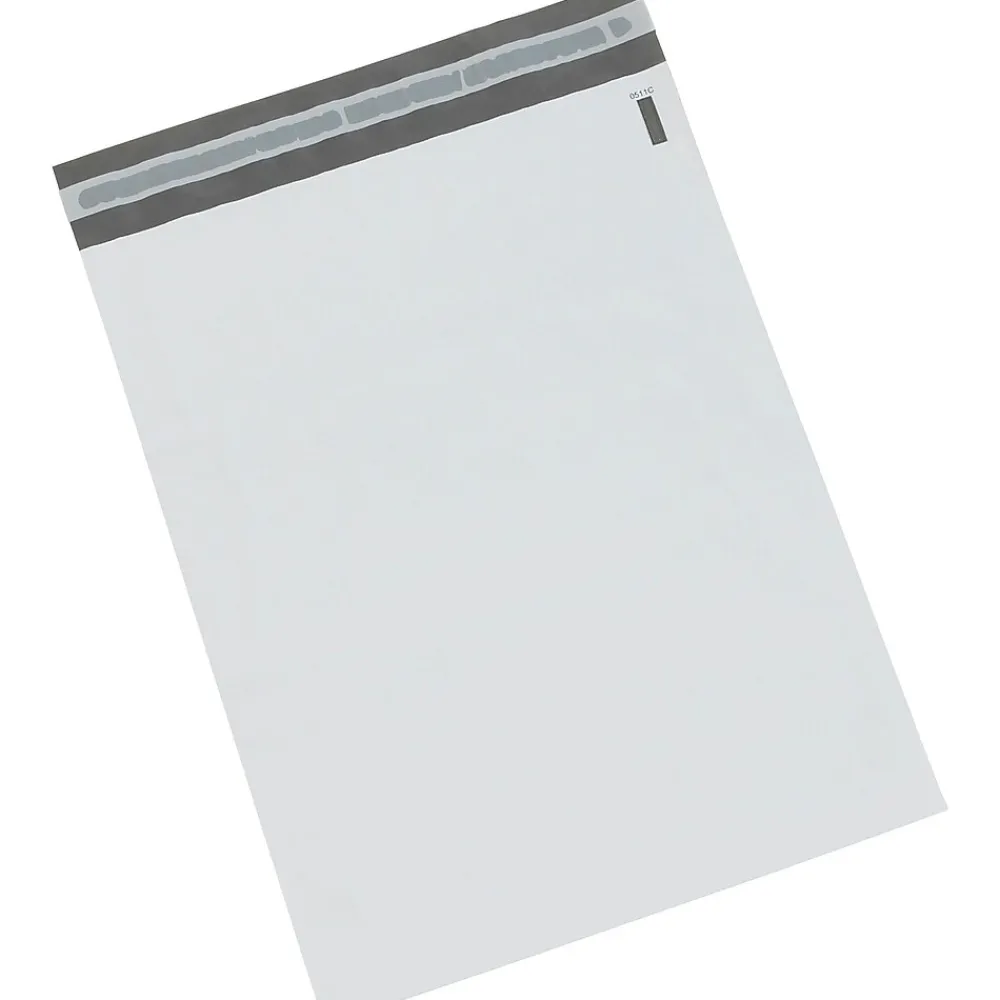 Online The Packaging Wholesalers Self-Seal Poly Mailer, 14.5" x 19", White, 100/Pack, 5/Carton (ENVB876)