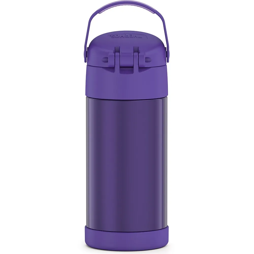 Thermos FUNtainer Stainless Steel Vacuum Insulated Water Bottle, 12 oz., Purple (THRF4100PU6)