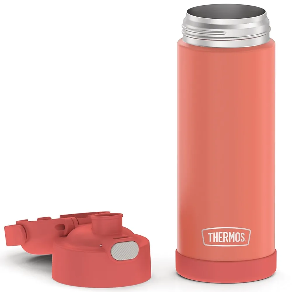 Thermos FUNtainer Stainless Steel Vacuum Insulated Water Bottle, 16 oz., Apricot (THRF41101AP6)
