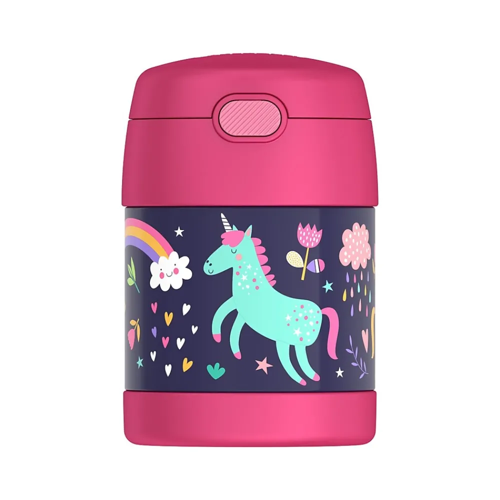 Lunch Totes & Water Bottles|Thermos FUNtainer Stainless Steel Food Jar, 10 Oz., Assorted Colors (F3103NLA6ST)