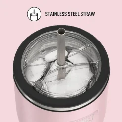 Icon Stainless Steel Vacuum Insulated, 24 oz., Sunset Pink, (THRIS1112SP4)<Thermos Hot