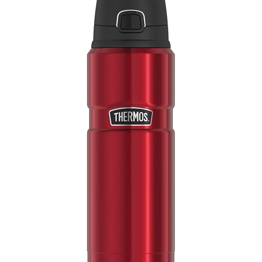 King Stainless Steel Vacuum Insulated Travel Mug, 24 oz., Matte Red (THRSK4000MR4)<Thermos Clearance