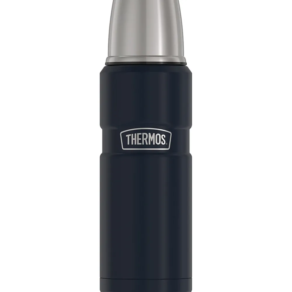 16-Ounce Stainless King Vacuum-Insulated Stainless Steel Compact Bottle, Midnight Blue (SK2000MDB4)<Thermos Hot