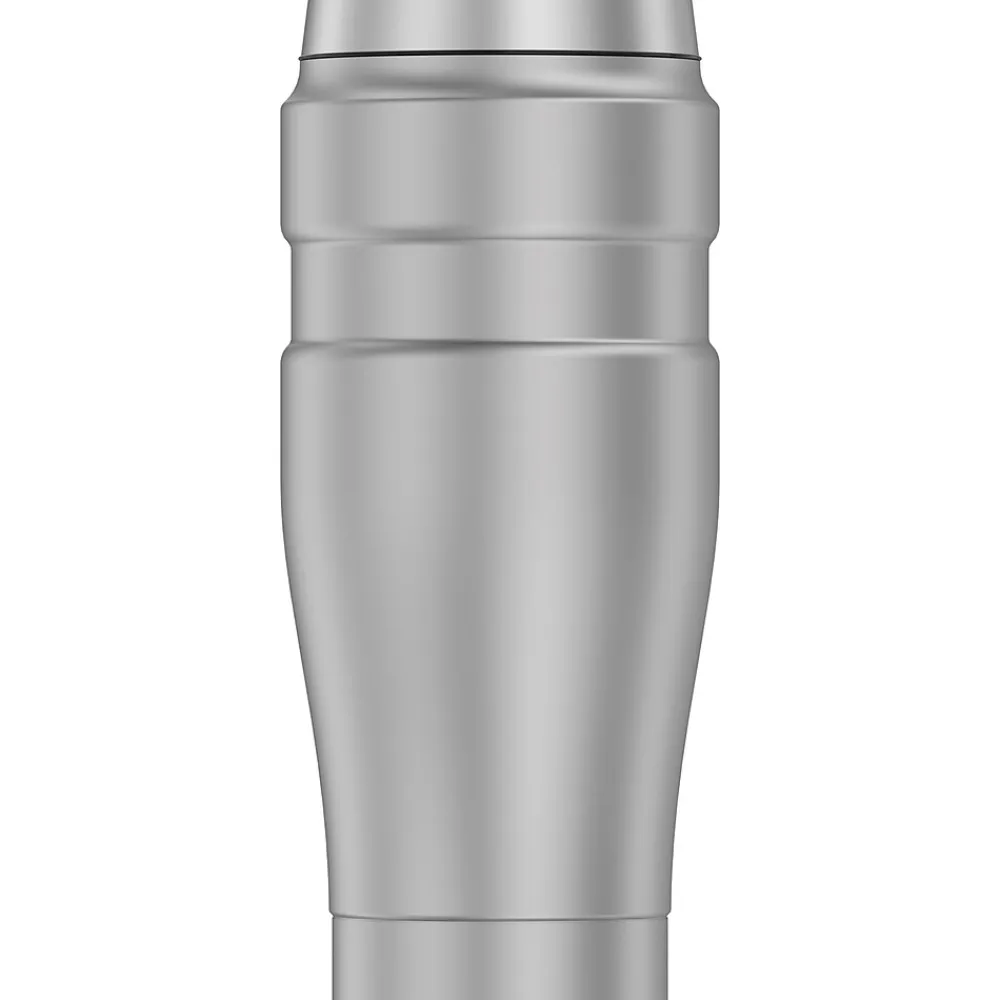 16-Ounce Stainless King Vacuum-Insulated Stainless Steel Travel Tumbler, Matte Steel (SK1005MSTRI4)<Thermos Hot