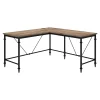 L-Desks*Thomasville Furniture Breslyn 60"W L-Shaped Computer Desk, Crosscut Hickory (SPLS-BRLD-TV)