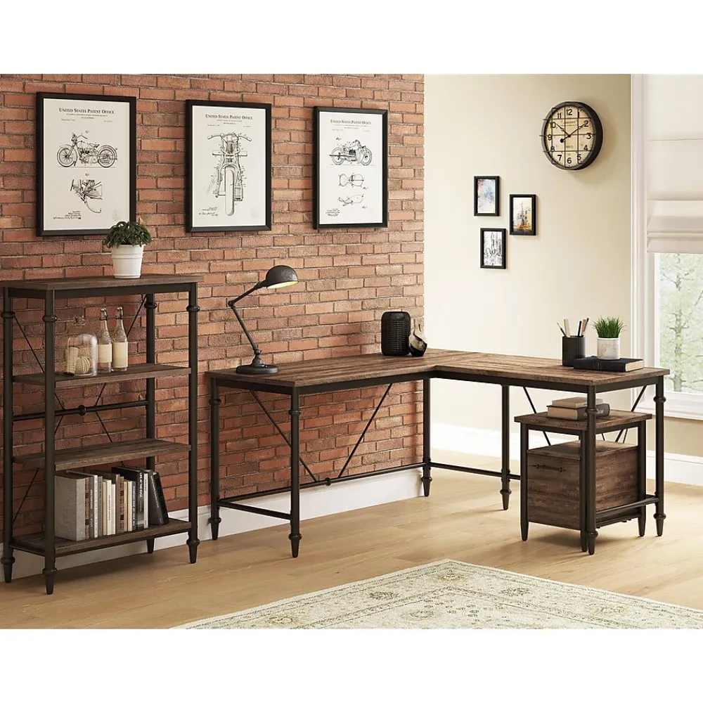 File Cabinets*Thomasville Furniture Breslyn Vertical File Cabinet, Letter/Legal Size, 22.2"H x 16"W x 20"D, Crosscut Hickory (SPLS-BRDF-TV)