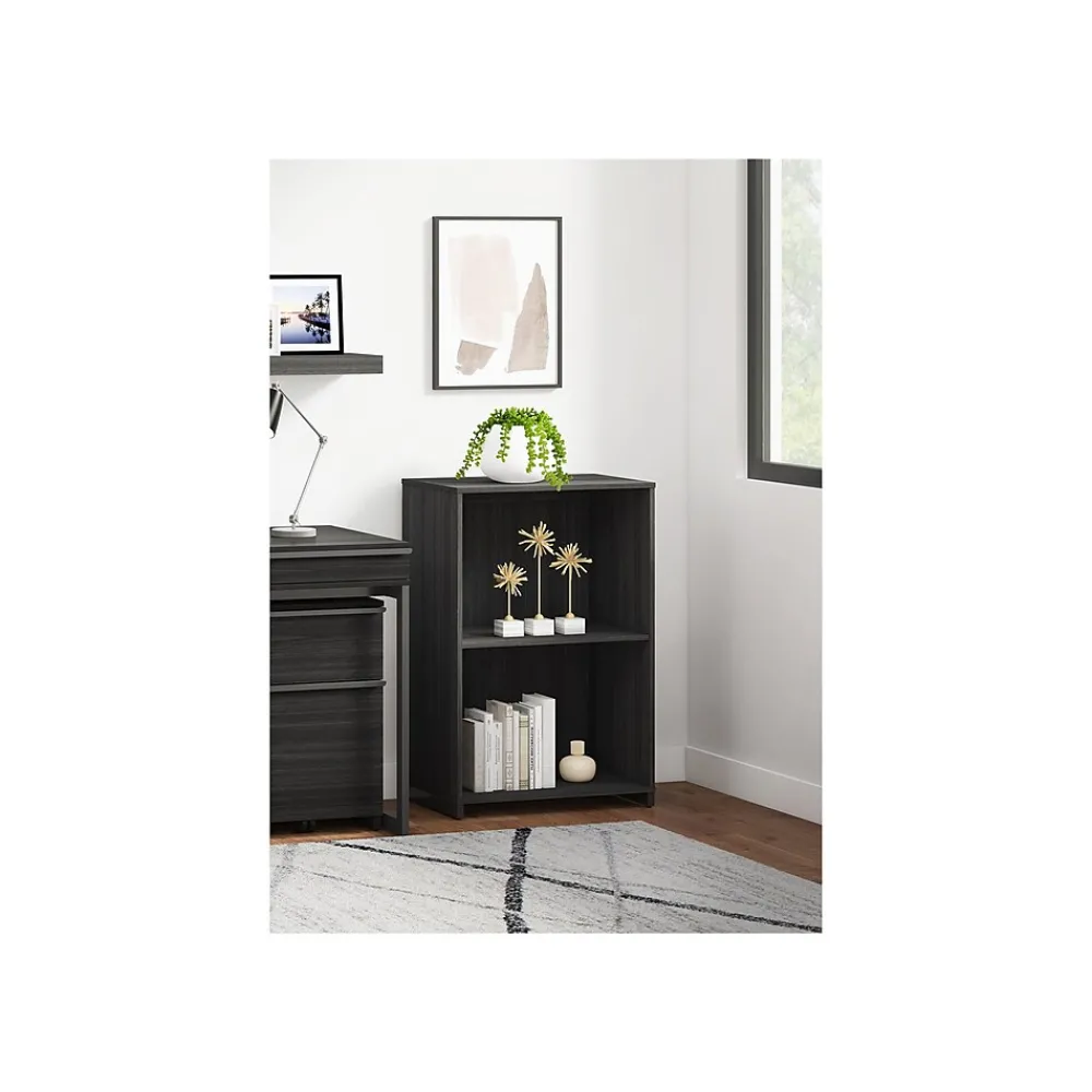 Bookcases*Thomasville Furniture Latimer 2-Shelf 36"H Bookcase, Burnt Ash (SPLS-LABK-TV)