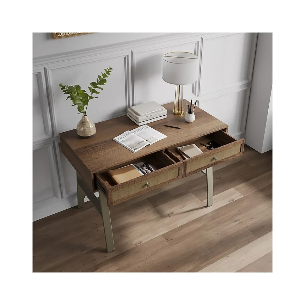 Office Desks*Whalen Thomasville Minden 48" Writing Desk, Island Teak (SPLS-MI48D-TV)