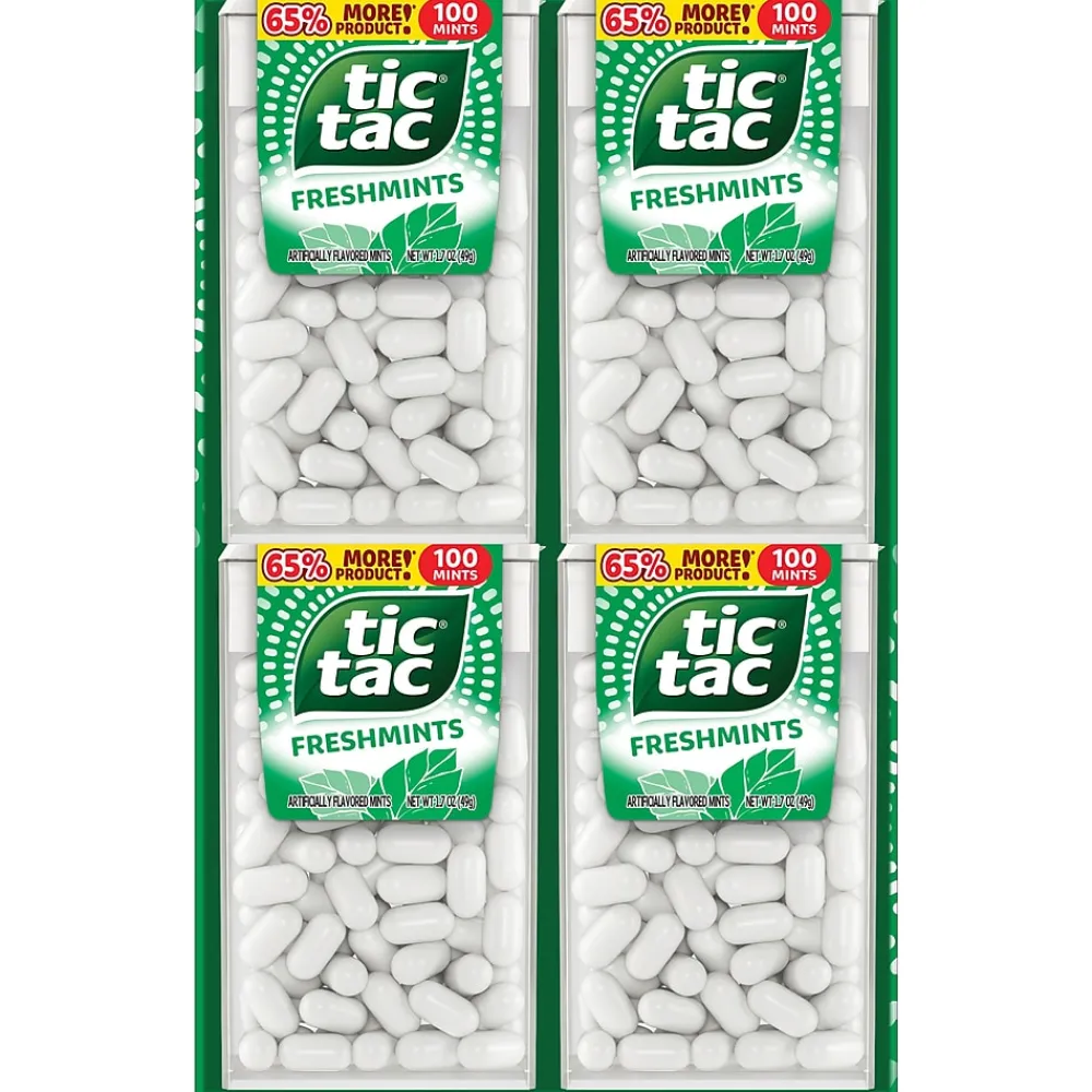Tic Tac Freshmints, 100 Piece, 1.7 oz., 12/Box (FEU00384)