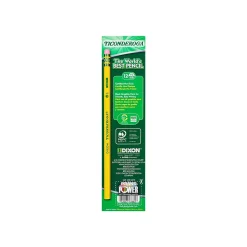 Pencils|Ticonderoga Dixon Wooden Pencil, #2 Soft Lead, Dozen (13824)