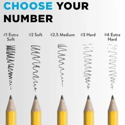 Pencils|Ticonderoga Wooden Pencil, #1 Very Soft Lead, Dozen (13881)