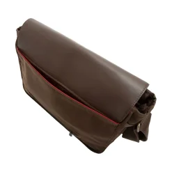 Sheridan Nylon Contemporary Messenger Bag, Dark Brown (TK-4346Z-WN DBR)<Token Outlet