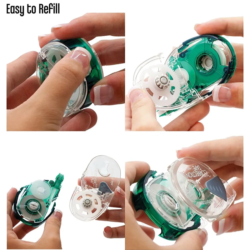 Correction & White-Out|Tombow MONO Correction Tape, White (68665)