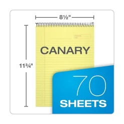 Notepads|TOPS Docket Gold Notepad, 8 1/2