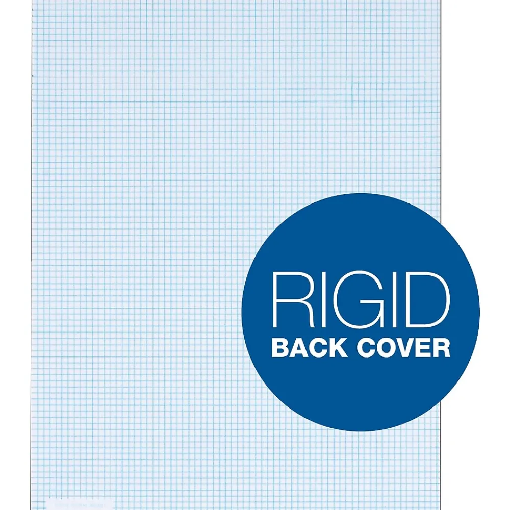 Notepads|TOPS Graph Pad, 8.5" x 11", Quad Ruled, White, 50 Sheets/Pad (33051)