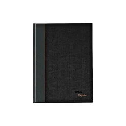 Notebooks|TOPS Royale Professional Notebooks, 8" x 10.5", College Ruled, 96 Sheets, Gray/Silver (25231)
