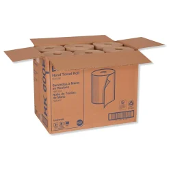 Tork Hardwound Paper Towels, 1-ply, 600 ft./Roll, 12 Rolls/Carton (TRKRK600E)