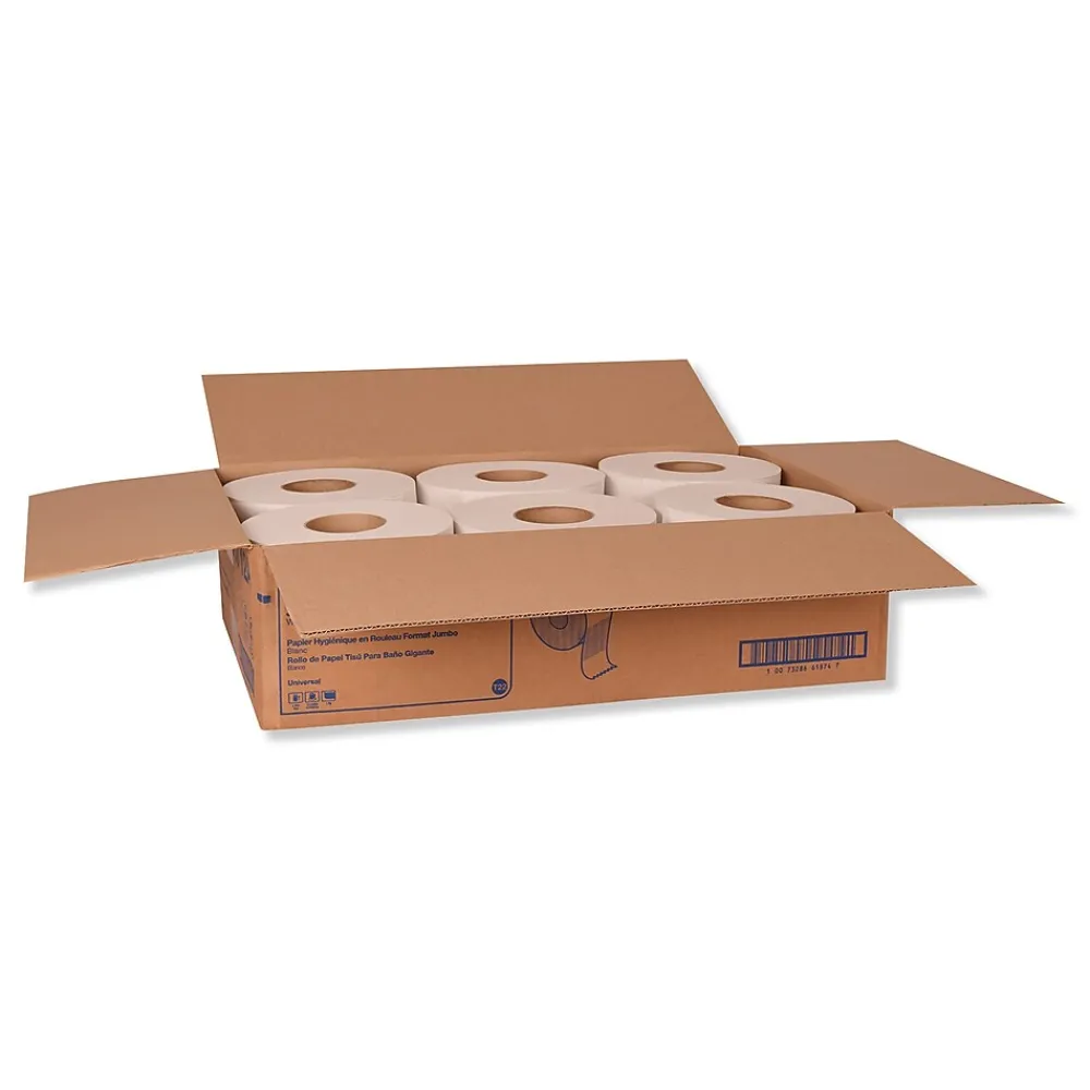 Universal Jumbo Bath Tissue, Septic Safe, 1-Ply, White, 3.48" x 2,000 ft, 12 Roll/Carton (TRKTJ0912A)<Tork New