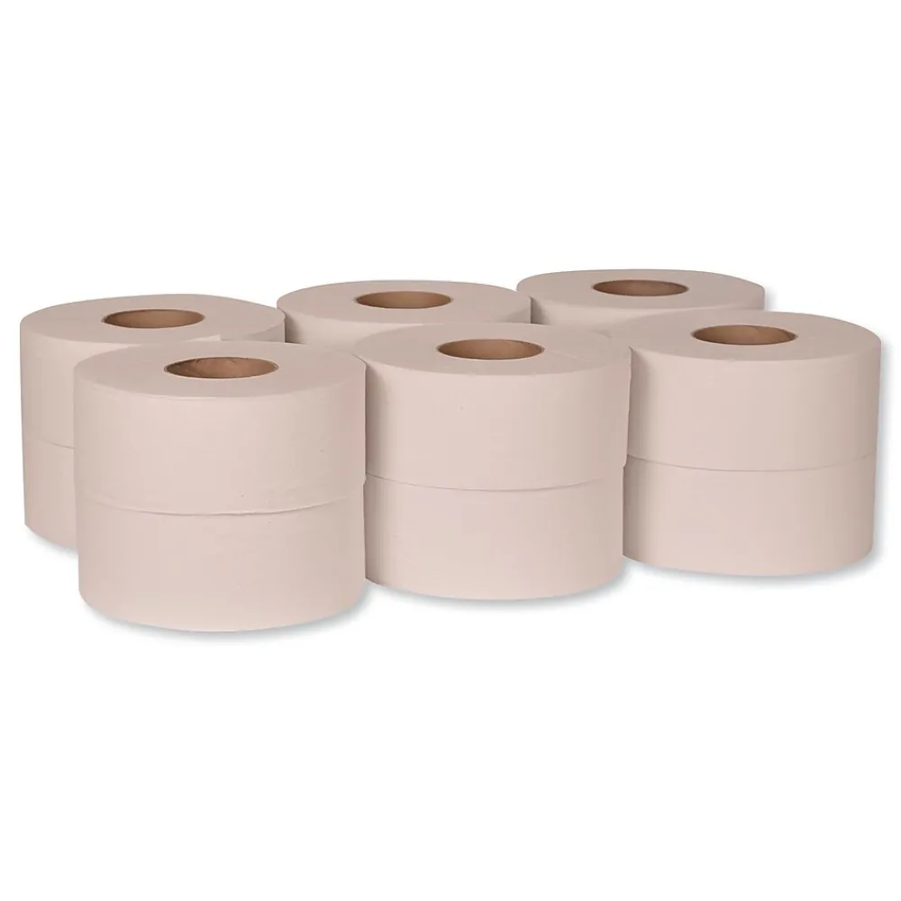 Universal Jumbo Bath Tissue, Septic Safe, 1-Ply, White, 3.48" x 2,000 ft, 12 Roll/Carton (TRKTJ0912A)<Tork New