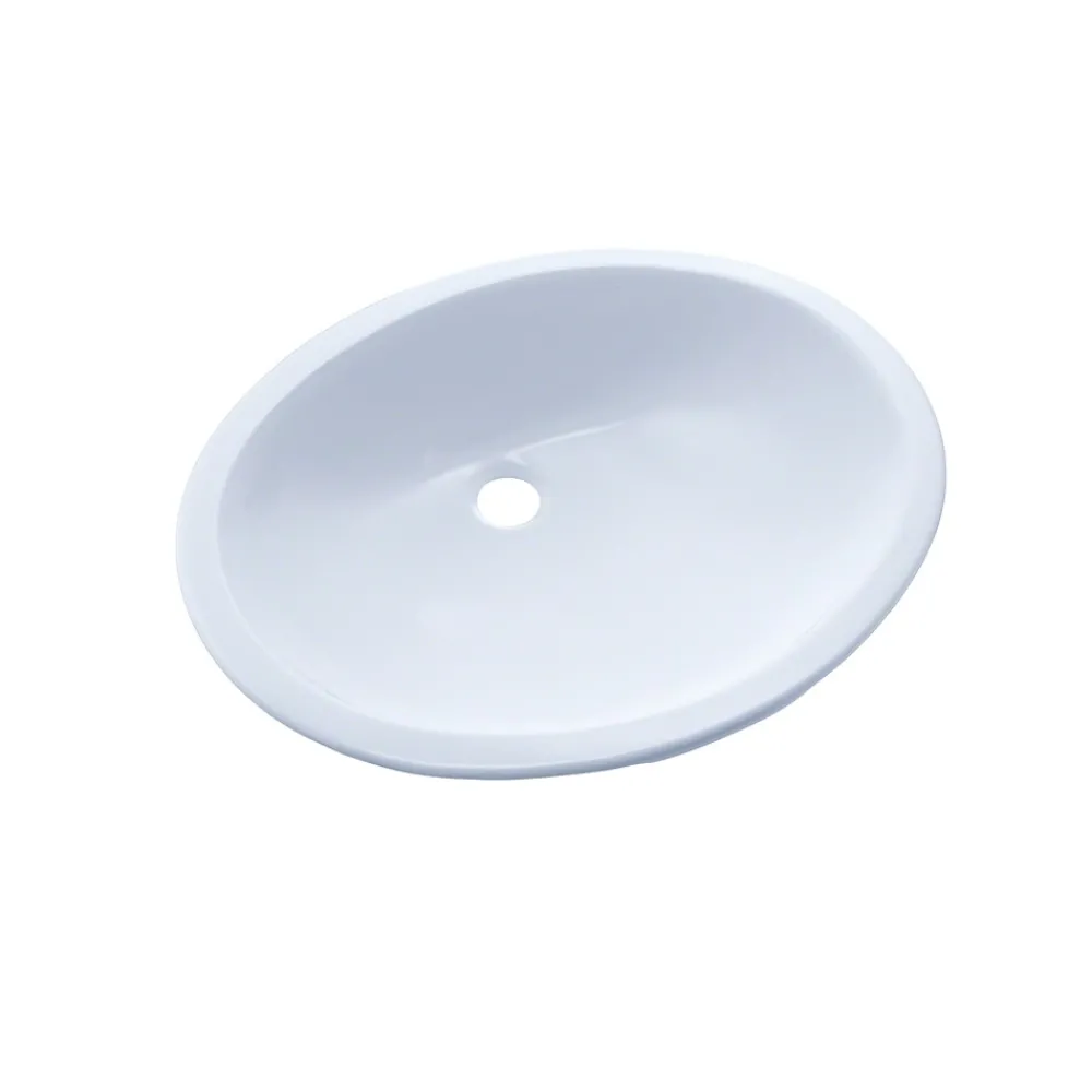 Toto Rendezvous Oval Undermount Bathroom Sink with CeFiONtect™, Cotton White (LT579G#01)