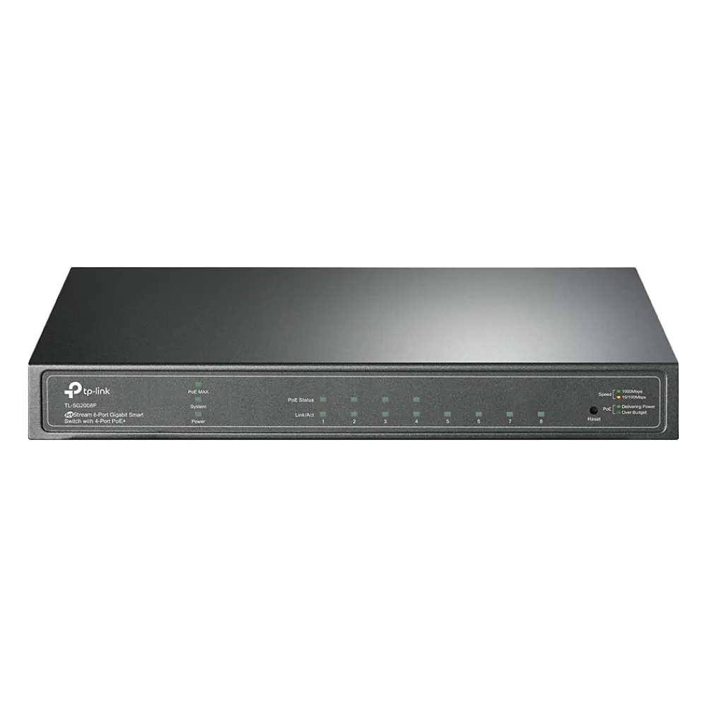 Best TP-LINK JetStream 8-Port Gigabit Ethernet PoE Smart Switch, Black (TL-SG2008P)