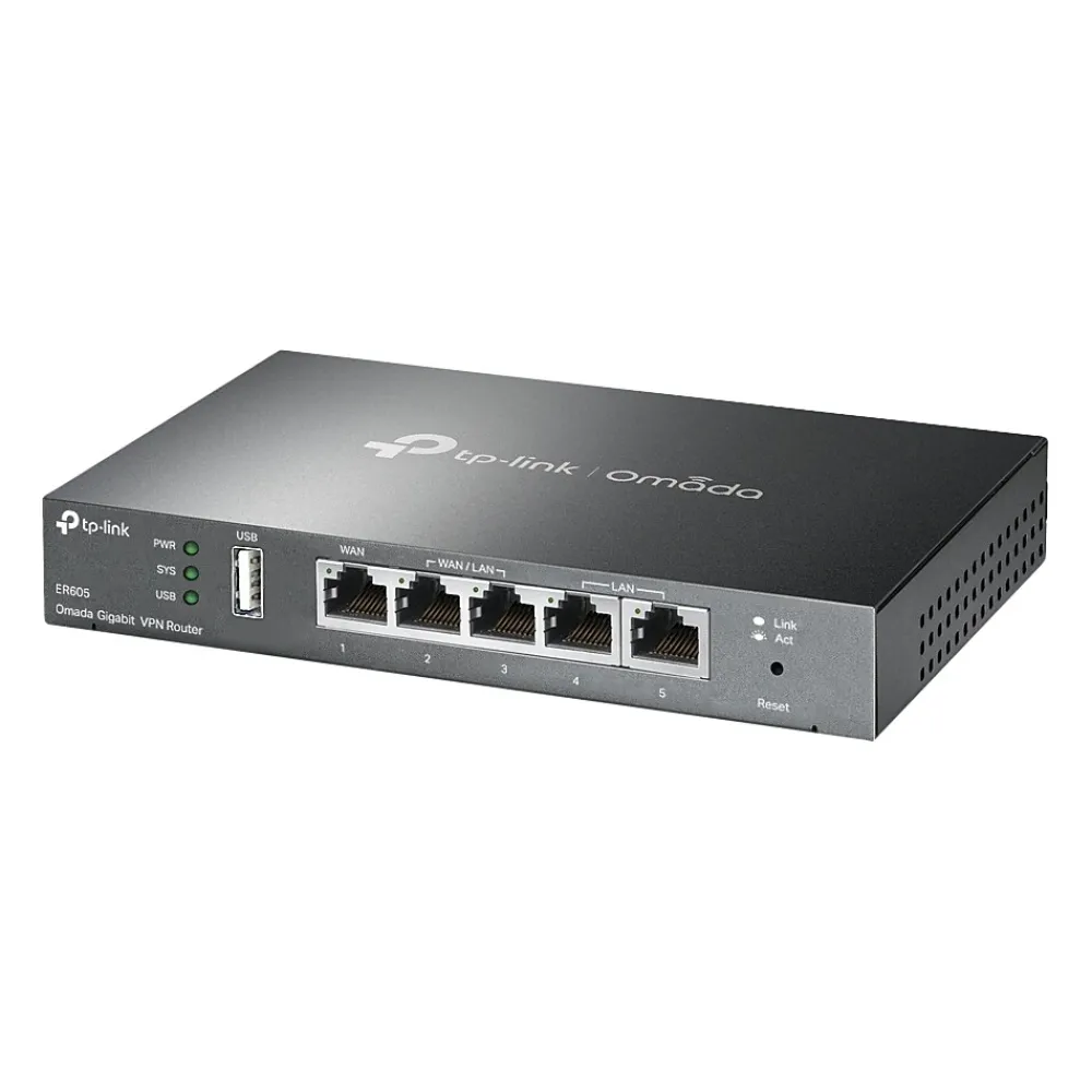 New TP-LINK SafeStream 945.56Mbps Router, Black (ER605)