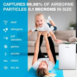 Treblab Turonic Premium HEPA Air Purifier & Humidifier, White (PH950)