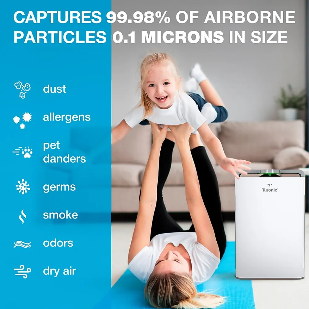 Treblab Turonic Premium HEPA Air Purifier & Humidifier, White (PH950)