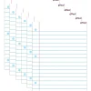 Dry Erase*Trend Enterprises Notebook Paper Wipe-Off Chart Laminated Paper Dry-Erase Whiteboard, 17" x 22", 6/Bundle (T-27308-6)