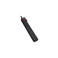 Tripp Lite 6 Outlet Surge Suppressor, 6' Cord, Black (TLP6B)