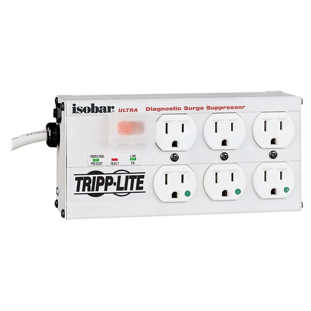 Tripp Lite Isobar 6-Outlet Surge Protector, 15' Cord (ISOBAR6ULTRAHG)