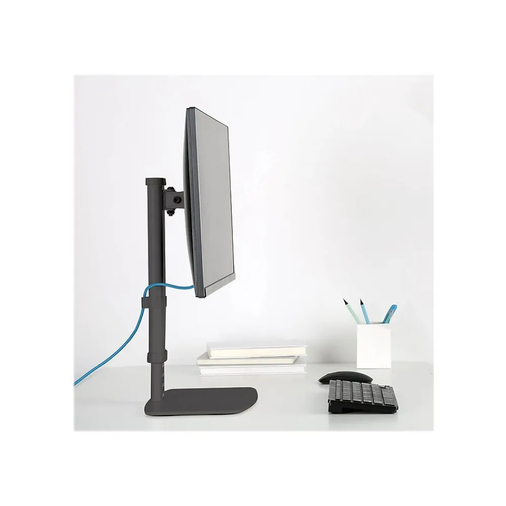 Outlet Tripp Lite Single-Display Monitor Stand - Height Adjustable, 17" to 27" Monitors Mount, Up, Black (DDV1727S)