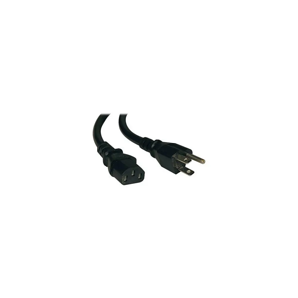 Tripp Lite SJT 5-15P / C13 Computer Power Cord, 16 AWG, 8'