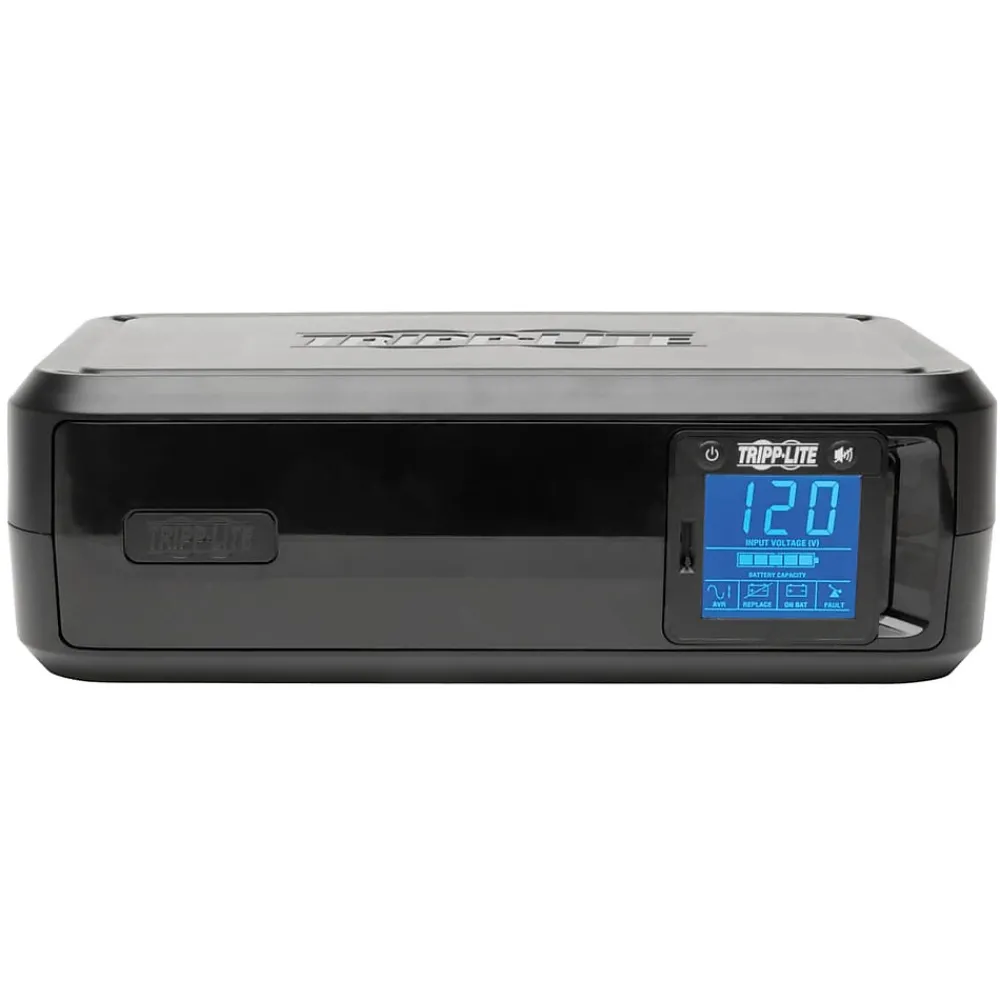 Tripp Lite UPS Smart 1000VA 500W Backup Tower LCD AVR 120V USB Coax RJ45 1000VA, 8-Outlets, Black (SMART1000LCD)