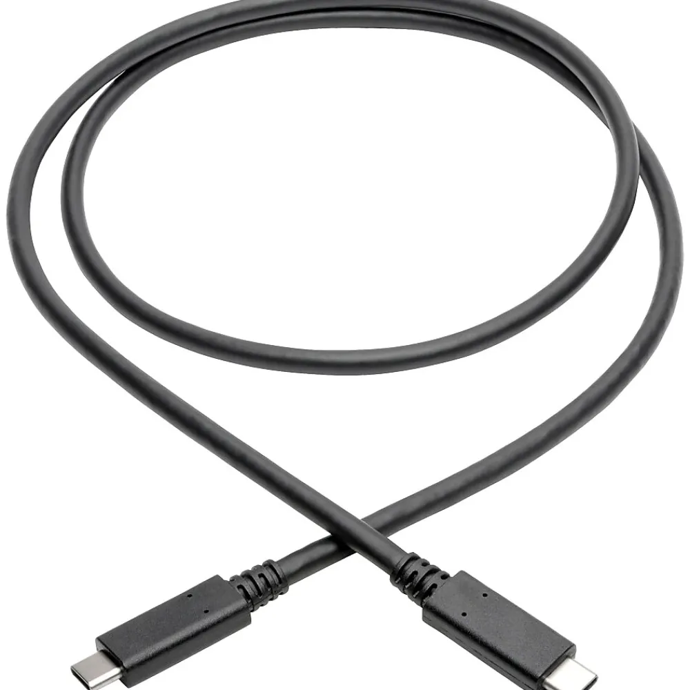 Tripp Lite USB C Cable USB 3.1 Gen 2 w/ 5A Rating 20V M/M USB Type C USB Type-C USB-C 3ft 3' (U420-003-G2-5A)