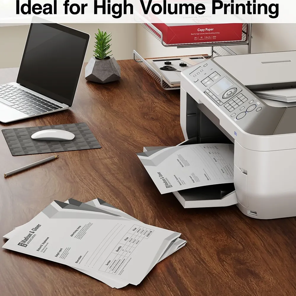 Copy Paper*TRU RED ™ 8.5" x 11" Copy Paper, 20 lbs., 92 Brightness, 500 Sheets/Ream, 5 Reams/Carton (TR56960)