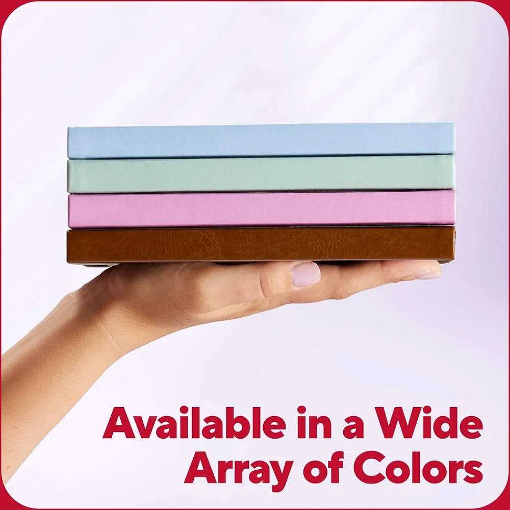 Journals|TRU RED ™ 5.5” x 8” Medium Flexible Cover Narrow Ruled Journal, Light Blue (TR61954)