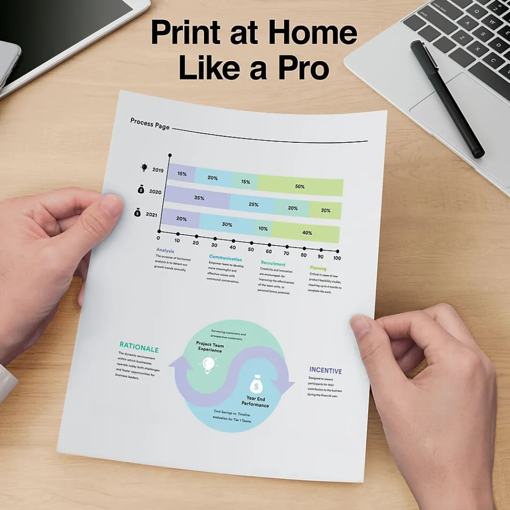 Multipurpose Paper*TRU RED ™ 8.5" x 11" Multipurpose Paper, 20 lbs., 96 Brightness, 500 Sheets/Ream, 5 Reams/Carton (TR56963)