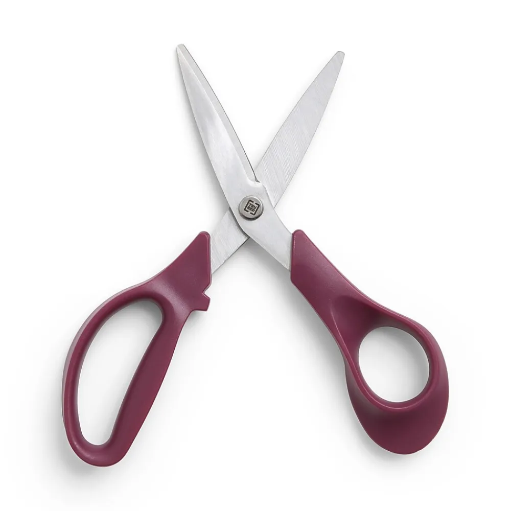Scissors|TRU RED ™ Ergonomic 7" Stainless Steel Scissors, Straight Handle, Assorted Colors (TR55035)