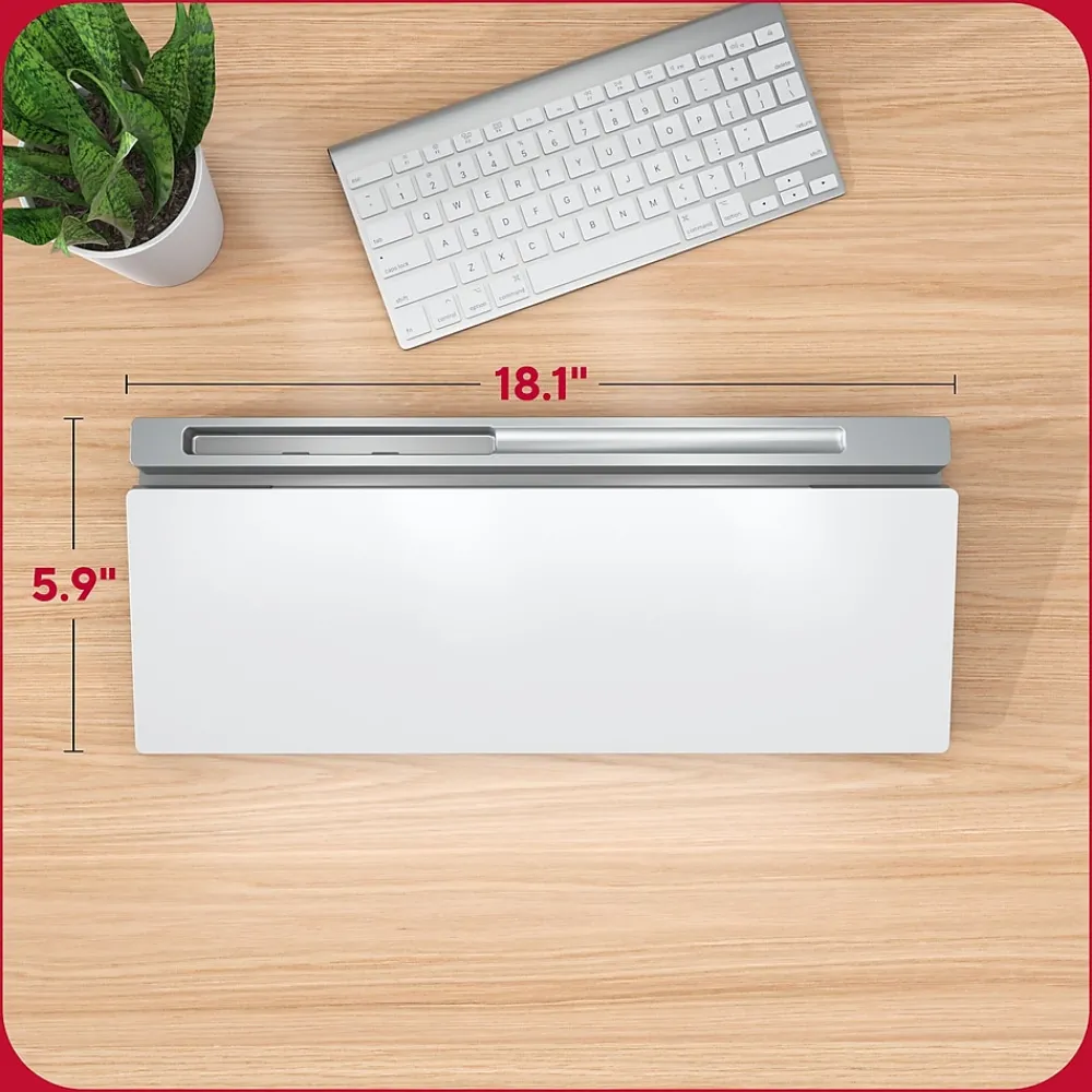 Dry Erase*TRU RED ™ Glass Desktop Dry-Erase Whiteboard (TR62579)