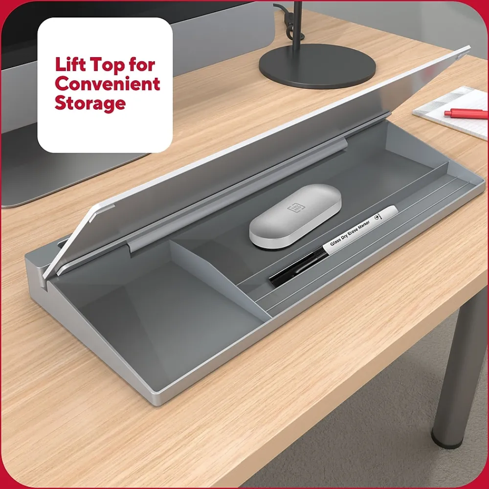 Dry Erase*TRU RED ™ Glass Desktop Dry-Erase Whiteboard (TR62579)