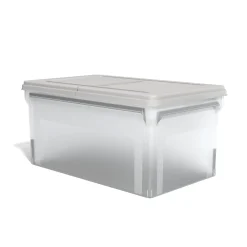 File Storage|TRU RED â„¢ Hanging File Box, Hinge Lid, Letter Size, Clear (TR58303)